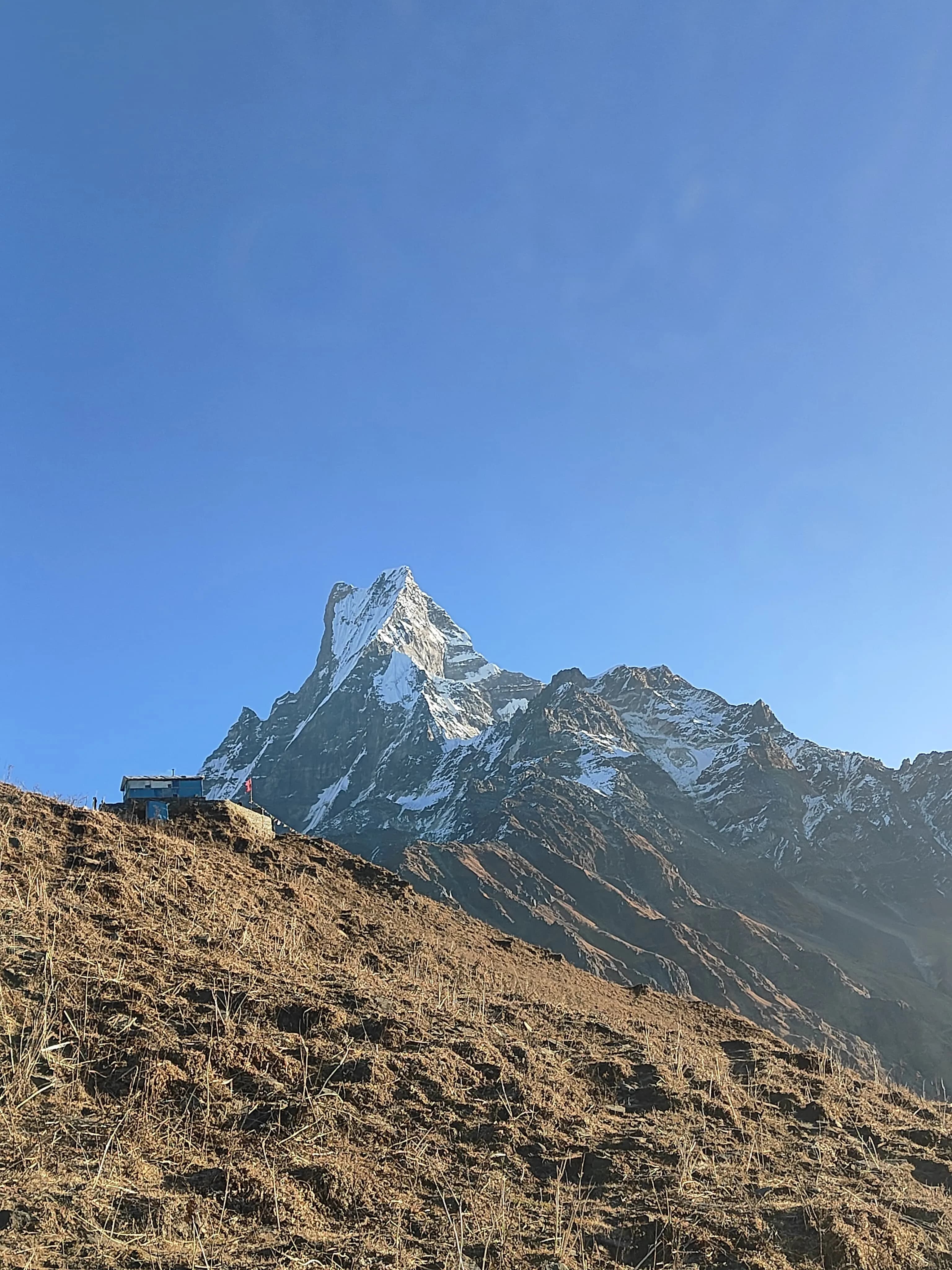 Road to Ghachowk village with mountain views